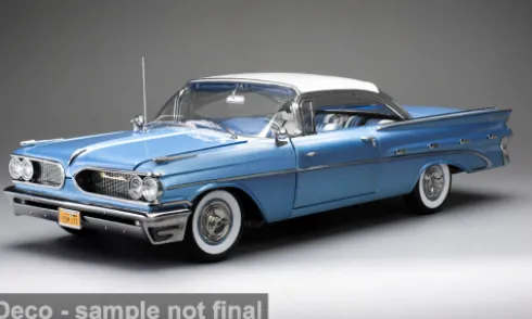 Pontiac Bonneville Hard Top, blau, 1959, 1:18, Sun Star