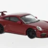 Porsche 911 (991) GT3, dunkelrot, 2017, 1:87, Minichamps
