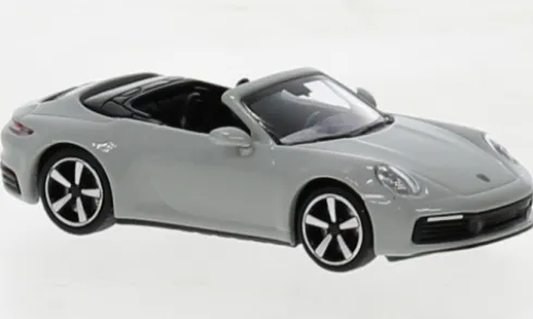 Porsche 911 (992) Carrera 4S Cabriolet, grau, 2019, 1:87, Minichamps