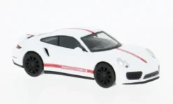 Porsche 911 (991) Turbo, weiss/rot, 1:87, Herpa