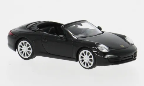Porsche 911 Cabriolet, schwarz, 2012, 1:87, Minichamps