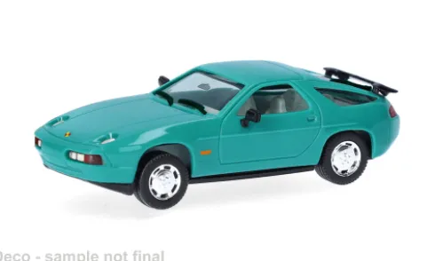 Porsche 928 S4, türkis, 1:87, Herpa