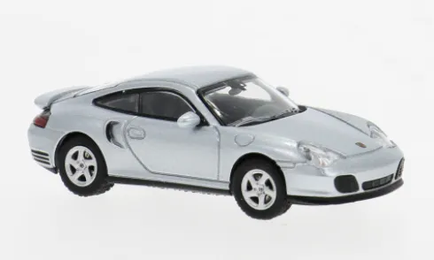 Porsche 911 Turbo, silber, 2000, 1:87, Minichamps
