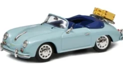 Porsche 356 A Cabriolet, hellblau, 1:43, Schuco