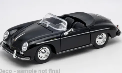 Porsche 356 A Speedster, schwarz, 1:24, Welly