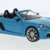 Porsche 718 Boxster Cabriolet, hellblau, 1:24, Bburago