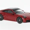 Porsche 911 (992.2) Carrera, rot/schwarz, 2025, 1:64, Minichamps