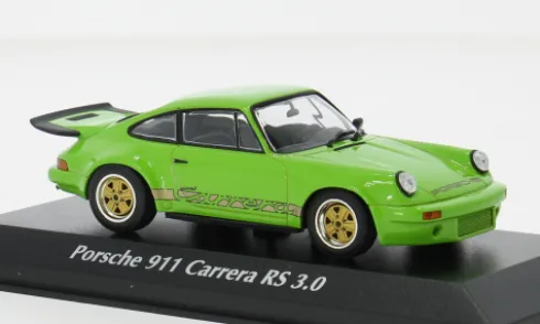 Porsche 911 Carrera RS 3.0, grün/silber, 1974, 1:43, Maxichamps