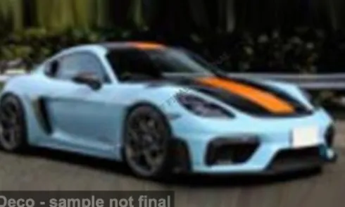 Porsche 718 Cayman GT4 RS, blau/orange, 1:43, Solido