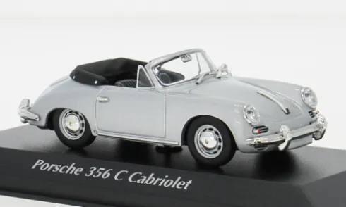 Porsche 356C Cabriolet, silber, 1965, 1:43, Maxichamps