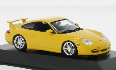 Porsche 911 GT3, gelb, 2003, 1:43, Minichamps