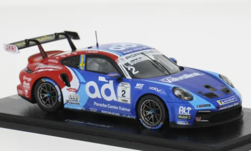 Porsche 911 GT3, Porsche Carrera Cup Scandinavia, 2024, #2, L.Sundahl, 1:43, Spark