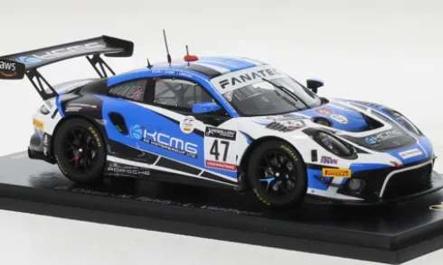 Porsche 911 (991) GT3 R, 24h Spa, 2022, KCMG, #47, D.Olsen/N.Tandy, 1:43, Spark