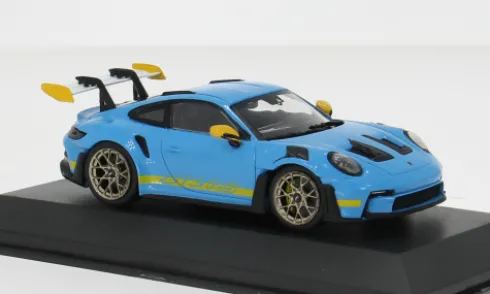 Porsche 911 GT3 RS, blau/gelb, 1:43, Solido