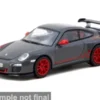 Porsche 911 (997) GT3 RS, dunkelgrau/rot, 2008, 1:64, Tarmac Works