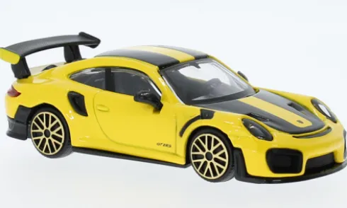Porsche 911 GT2 RS, gelb/schwarz, 1:43, Bburago