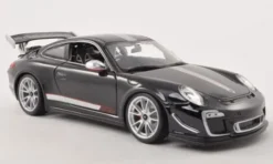 Porsche 911 GT3 RS 4.0 (997/II), schwarz/silber, 2011, 1:18, Bburago