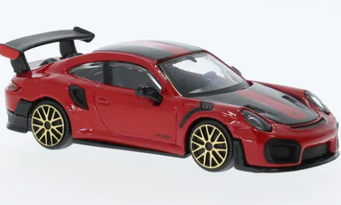 Porsche 911 GT2 RS, rot/schwarz, 1:43, Bburago
