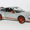 Porsche 911 (997) GT3 RS, silber/orange, 2007, 1:18, Welly