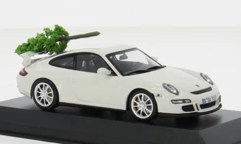 Porsche 911 GT3, weiss, 2006, 1:43, Minichamps