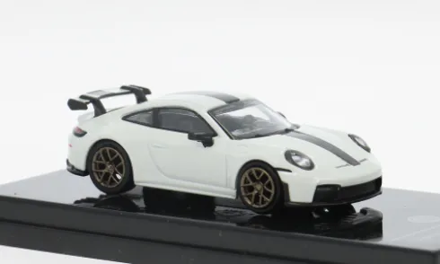 Porsche 911 GT3 (992.2), weiss/schwarz, 2025, 1:64, Para64