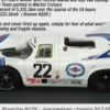 Porsche 917K, 24h Le Mans, 1971, Martini Racing Team, Martini, #22, H.Marko/G.van Lennep, 1:43, Brumm