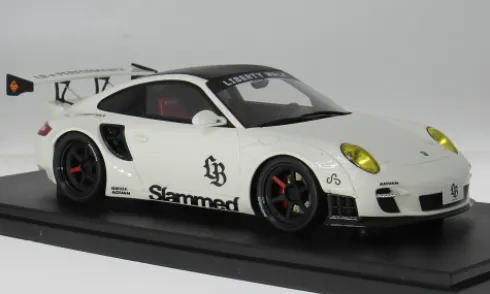 Porsche LB-Works Turbo, weiss/schwarz, 2024, 1:18, GT Spirit