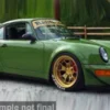 Porsche RWB, oliv/gold, 2024, 1:18, Solido