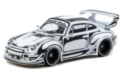 Porsche RWB 993, silber, 1:64, Tarmac Works