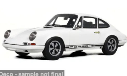 Porsche 911 R, weiss/schwarz, 1967, 1:18, GT Spirit