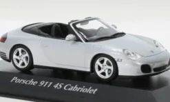 Porsche 911 4S Cabriolet, silber, 2003, 1:43, Maxichamps