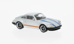 Porsche Singer, silber/blau, 1:64, Pop Race