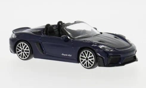 Porsche 718 Spyder RS, dunkelblau/carbon, 2024, 1:43, Bburago