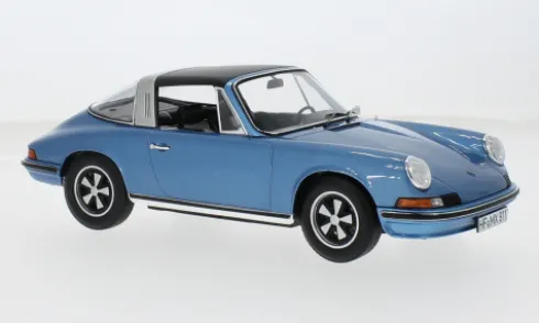 Porsche 911 S 2.4 Targa, blau, 1973, 1:18, Norev
