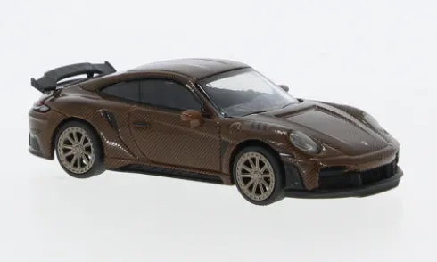 Porsche 911 (992) Stinger GTR, dunkelbraun, 1:64, Pop Race