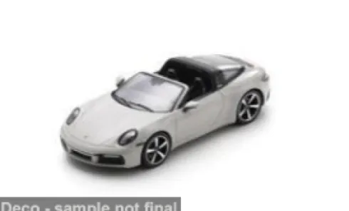 Porsche 911 (992) Targa 4S, hellgrau, 1:43, Spark