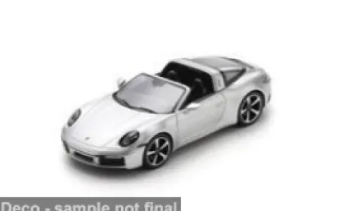 Porsche 911 (992) Targa 4S, silber, 1:43, Spark