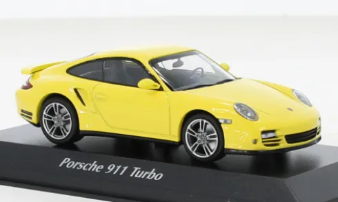 Porsche 911 (997) Turbo, gelb, 2009, 1:43, Maxichamps