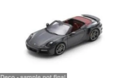 Porsche 911 (992) Turbo S Cabriolet, anthrazit, 1:43, Spark
