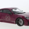 Porsche 911 (992) Turbo S Sport Design, dunkelrot, 2021, 1:18, Minichamps