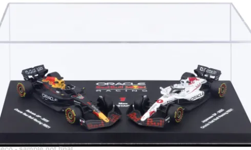 Red Bull 2er Set: RB21, Formel 1, 2025, Oracle Red Bull Racing, #1, M.Verstappen, 1:64, Bburago