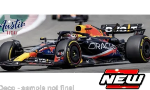 Red Bull RB19, Formel 1, GP Austin, 2023, Oracle Red Bull Racing, Red Bull, #1, M.Verstappen, 1:18, Bburago