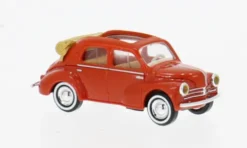 Renault 4CV, rot/dunkelbeige, 1954, 1:87, Busch