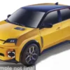 Renault 5 E-Tech, gelb, 1:24, Bburago