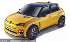 Renault 5 E-Tech, gelb, 1:24, Bburago
