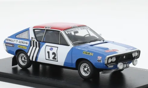 Renault 17, Rallye WM, Rallye Press on Regardless, 1974, #12, J-L.Therier/C.Delferrier, 1:43, Spark