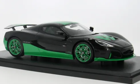 Rimac Nevera Record, schwarz/grün, 2023, 1:18, GT Spirit