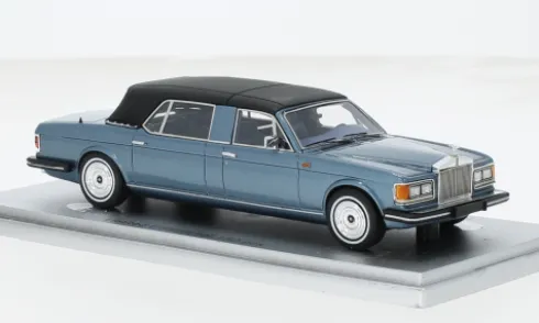 Rolls Royce Silver Spur Landaulette, hellblau/schwarz, 1987, 1:43, Kess
