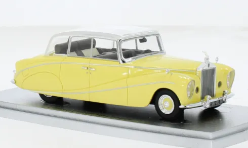 Rolls Royce Silver Wraith Perspex Top Saloon, gelb, 1956, 1:43, Kess
