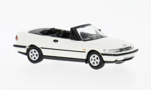 Saab 900 Turbo 16S (Aero) Cabriolet, weiss, 1987, 1:87, Minichamps